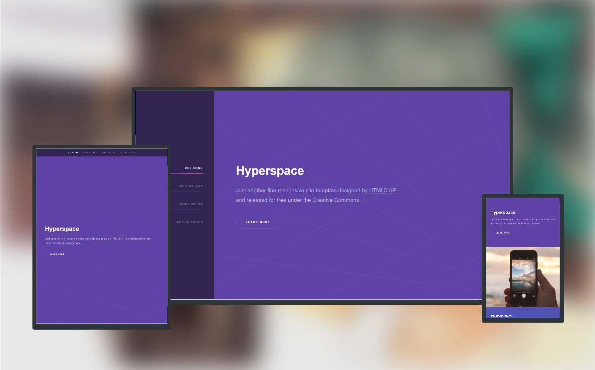 HTML5静态模板-Hyperspace